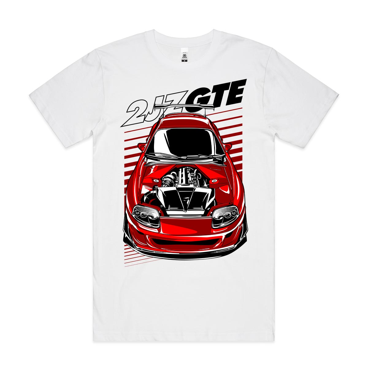 Toyota Supra 2JZ-GTE Engine T-Shirt Garage Speed Tee