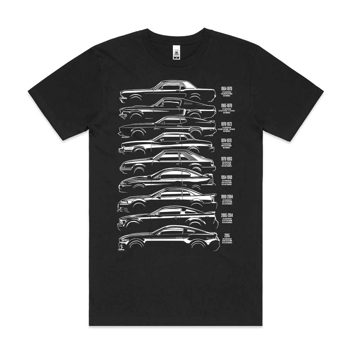 Ford Mustang Family T-Shirt Speed Garage Tee
