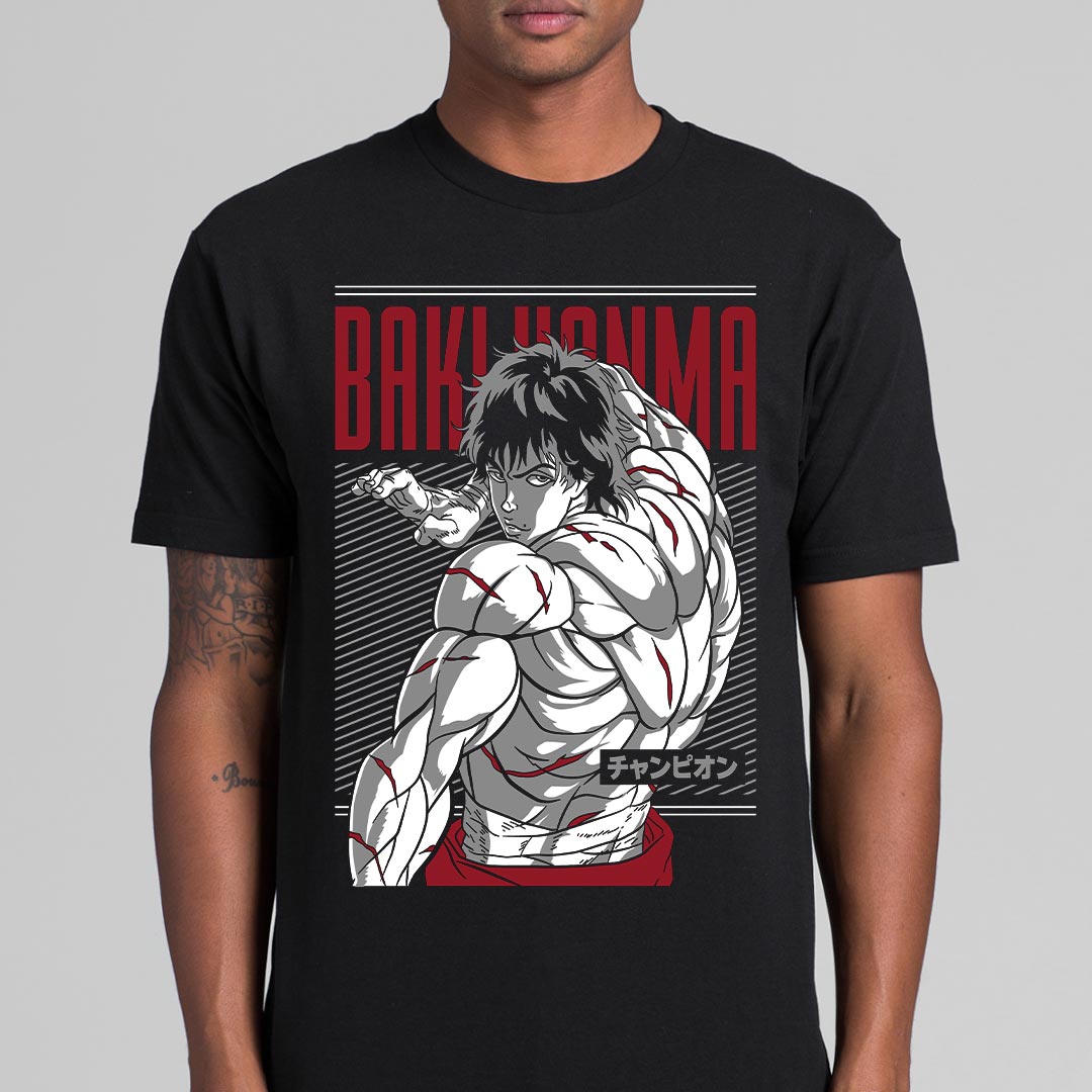 Baki Hanma T-shirt Japanese Anime Tee