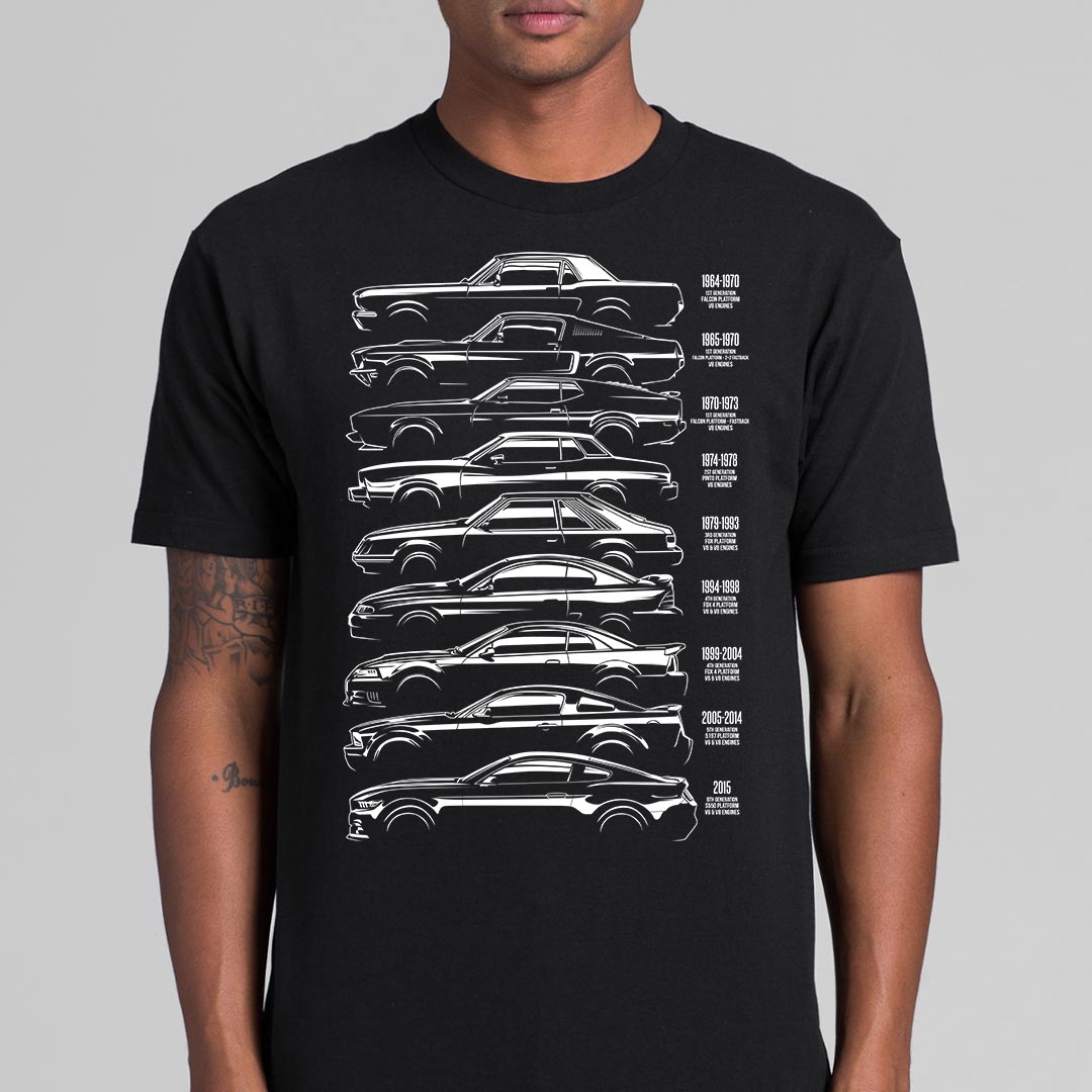 Ford Mustang Family T-Shirt Speed Garage Tee