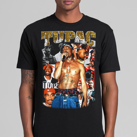 2 PAC V9 T-Shirt Rapper Family Fan Music Hip Hop Culture