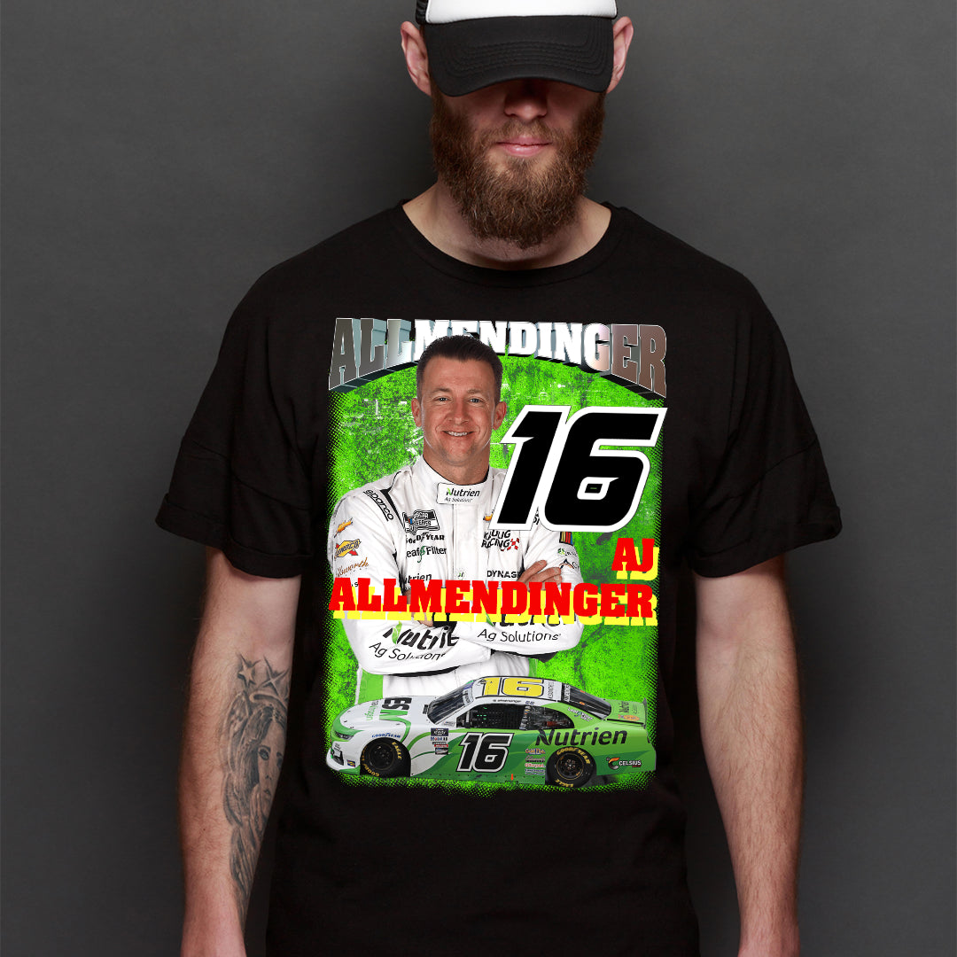 A. J. Allmendinger Stock Car Racing T-Shirt Sport Athlete Family Tee