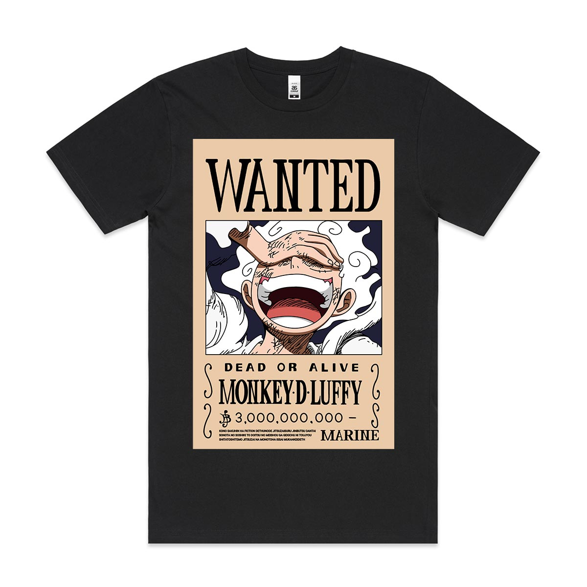 Monkey D. Luffy Wanted T-shirt Japanese anime