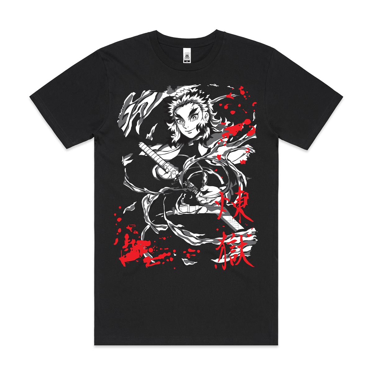 Demon Slayer Kyojuro Rengoku T-shirt Japanese Anime Tee