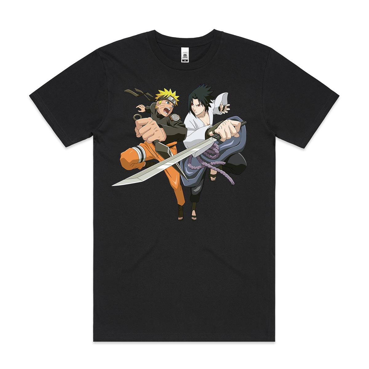 Naruto And Sasuke Ver 2 T-Shirt Japanese Anime Tee