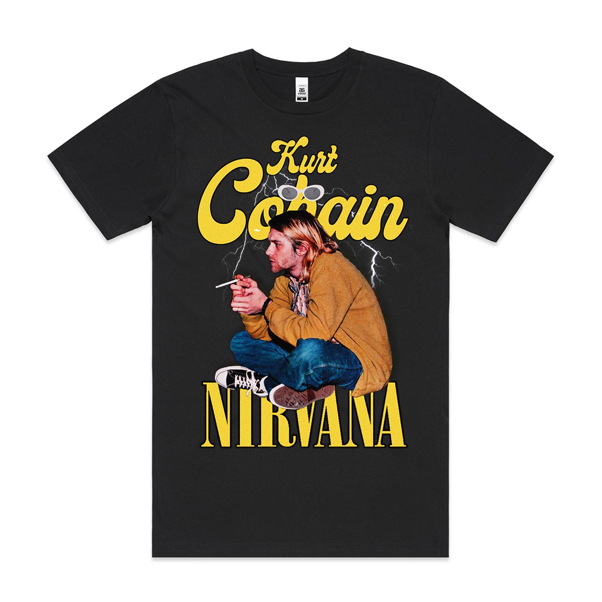 Nirvana Kurt Cobain T-Shirt Band Family Tee Music Rock And Roll