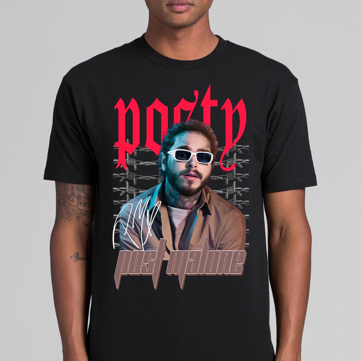 Post Malone T-Shirt Rapper Family Fan Music Hip Hop Culture