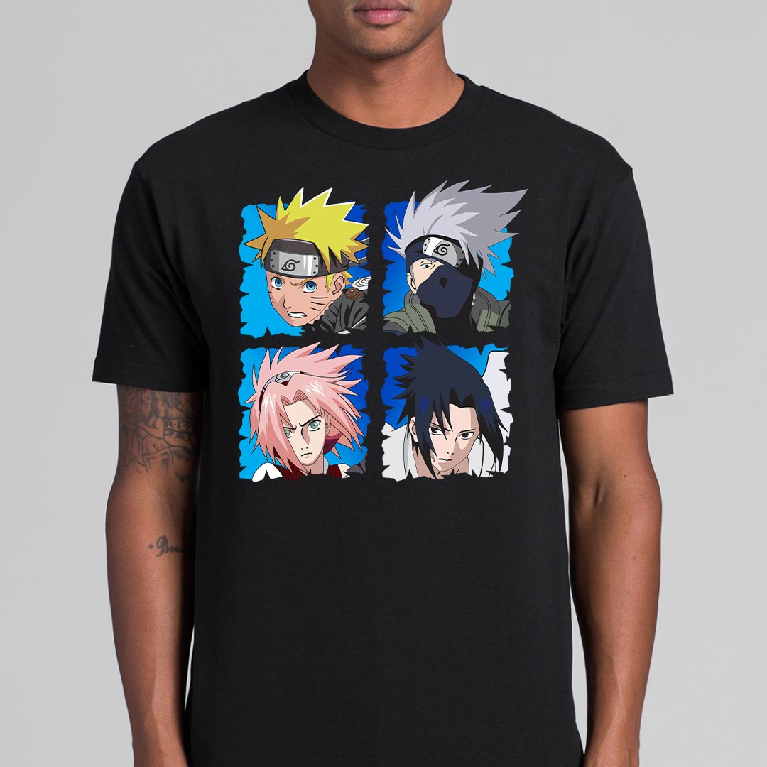 Naruto Class 7 V2 T-shirt Japanese anime Tee