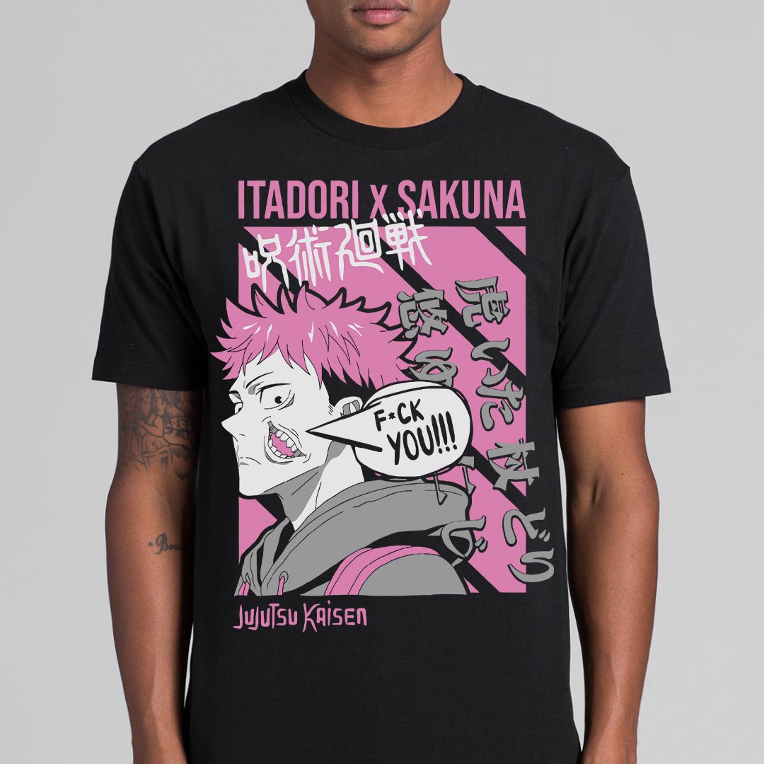 Jujutsu Kaisen Itadori X Sakuna T-Shirt Japanese Anime Tee